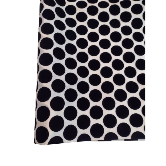 Per Se Silk Velvet Pencil Skirt Size 12 Polka Dot Career Party Lined - Picture 2 of 7